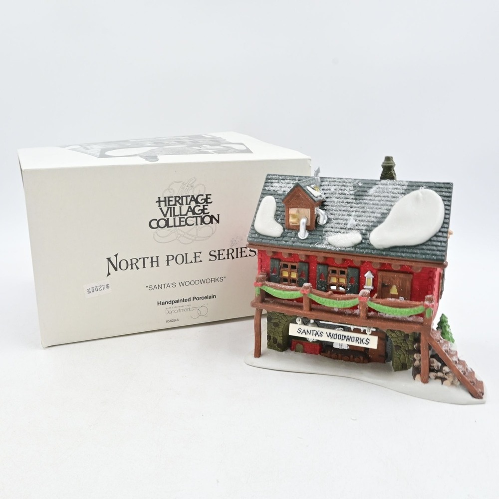 Department 56 Santa's Woodworks North Pole Series 56286 Christmas Village Boxed